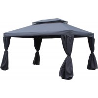 Oxford paviljonki 300x400 cm - harmaa Oxford paviljonki 300x400 cm - harmaa