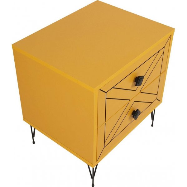 Luna yöpöytä - keltainen Luna yöpöytä - keltainen