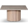 Paus-sohvapyt - Whitewash / Light Travertine 90x90 cm
