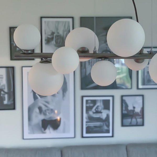 Molekyl kattovalaisin - Tina/valkoinen