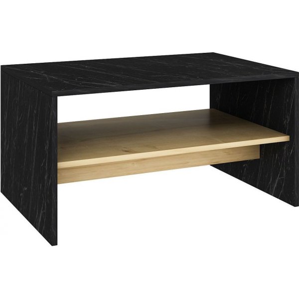 Apollon sohvap�yt� 90 x 45 cm - Musta marmori/safiiri/tammi