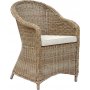 Ulkoryhm: 6 tuolia ja pyt 200 x 100 cm rottinkia - Hampton/Mercury