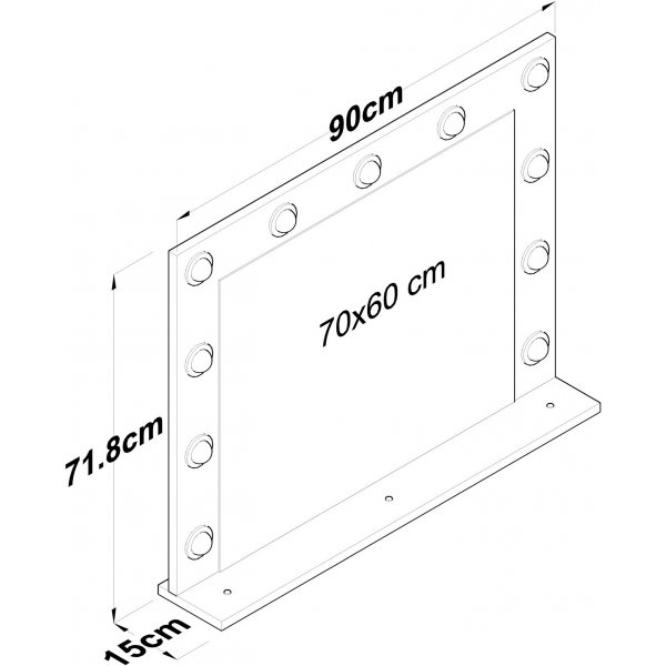 Trucco meikkipeili - valkoinen Trucco meikkipeili - valkoinen