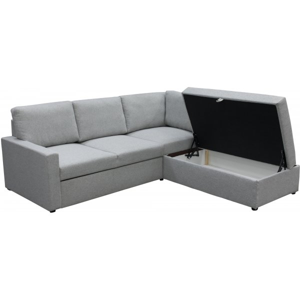 Dream vuodesohva silytyksell (kulmasohva) vasen - Tummanharmaa