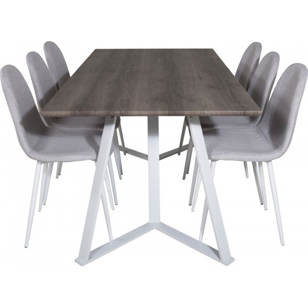 Armada ruokapöytä 180 cm - tammi/valkoinen Armada ruokapöytä 180 cm - tammi/valkoinen