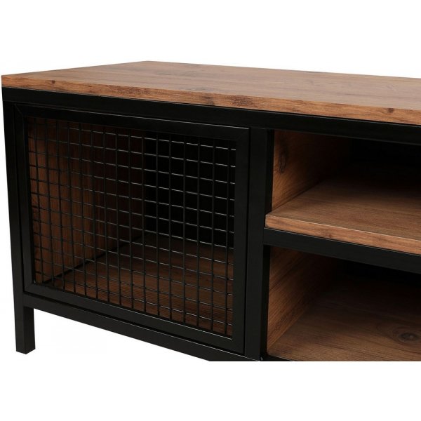 Zeno mediapenkki - mänty/musta Zeno mediapenkki - mänty/musta