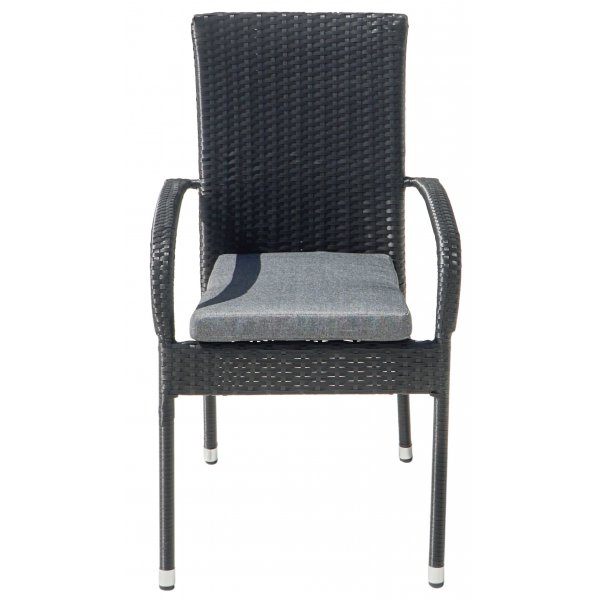 Pinottava ulkotuoli tyynyllä Pinottava ulkotuoli tyynyllä