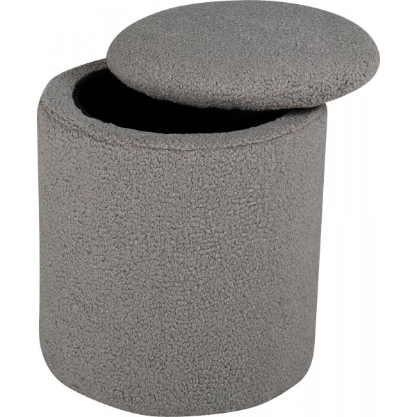 Lotten pouf - harmaa beige nalle Lotten pouf - harmaa beige nalle