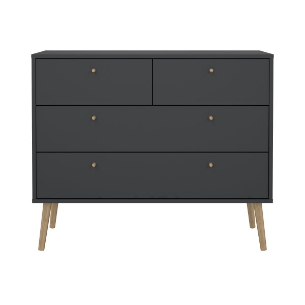 Bodo lipasto 2 + 2 laatikkoa - mattaharmaa