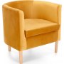 Seal-nojatuoli - Keltainen sametti Seal-nojatuoli - Keltainen sametti