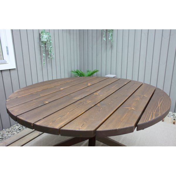 Scottsdale ruokapöytä Ø112 cm - ruskea Scottsdale ruokapöytä Ø112 cm - ruskea