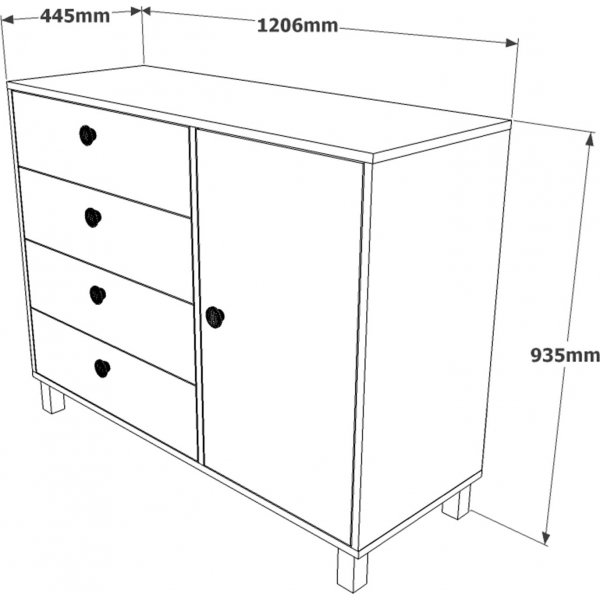 Vilamo lipasto 81 - M�nty/musta