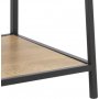 Seaford tikkaat hylly 77x174 cm - tammi/musta