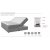 Comfort boxbed-snky 5-vyhykkeisell silytystaskulla (musta) - Valinnainen leveys + Huonekalujen hoitosarja tekstiileille