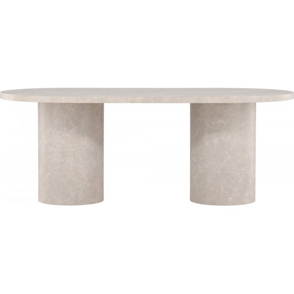 Narvik ruokapöytä 200 x 100 cm - Beige marmoriefekti Narvik ruokapöytä 200 x 100 cm - Beige marmoriefekti