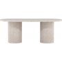 Narvik ruokapyt 200 x 100 cm - Beige marmoriefekti