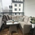 Asiakaskuva Denverin kulmaryhmä keinorottinkia 4 istuinta - Natural