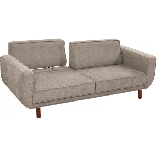 Berjer 3-istuttava vuodesohva - harmaa/pähkinä Berjer 3-istuttava vuodesohva - harmaa/pähkinä