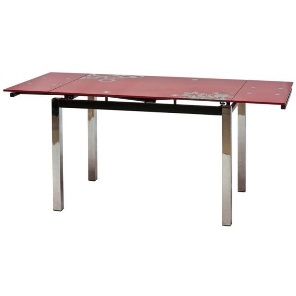 Cameron 110-170 cm ruokapyt - Punainen/kromi