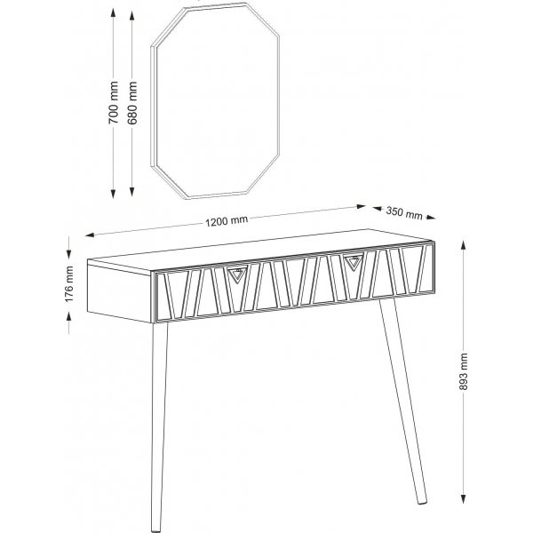 Metskohopyt peilill 120x35 cm - Phkin/tummanvihre
