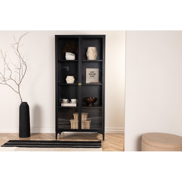 Alexanderin vitriinikaappi - musta
