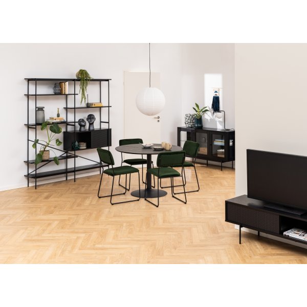 Ibiza ruokapöytä ø110 cm - Musta Ibiza ruokapöytä ø110 cm - Musta