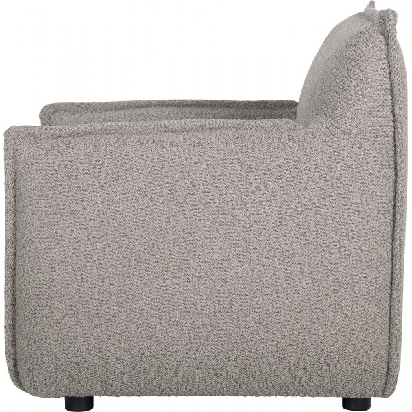 Nojatuoli boucle-kankaasta