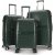 Oslon vihre matkalaukku koodilukkosarjalla, jossa on 3 ksilaukkua