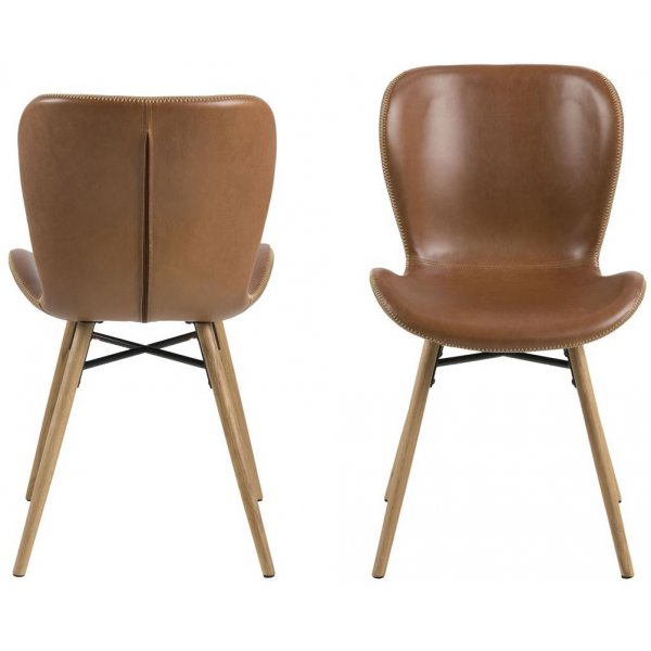 Batilda ruokatuoli - ruskea vintage PU Batilda ruokatuoli - ruskea vintage PU