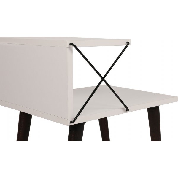 Risti yöpöytä - valkoinen Risti yöpöytä - valkoinen