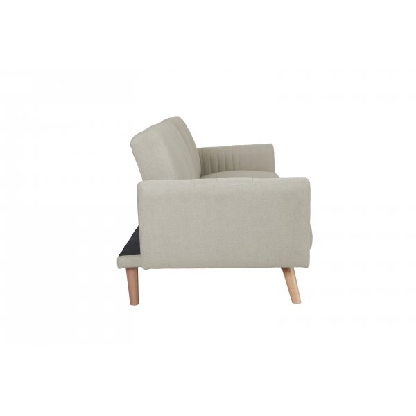 Vuodesohva Borlnge - Vaaleanharmaa kangas | 207 cm