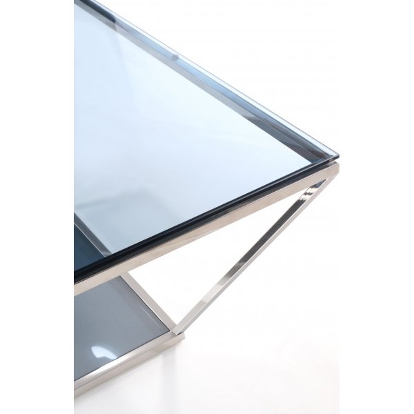 Puerto sohvapöytä 100 x 100 cm - Savustettu lasi Puerto sohvapöytä 100 x 100 cm - Savustettu lasi