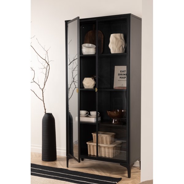 Alexanderin vitriinikaappi - musta