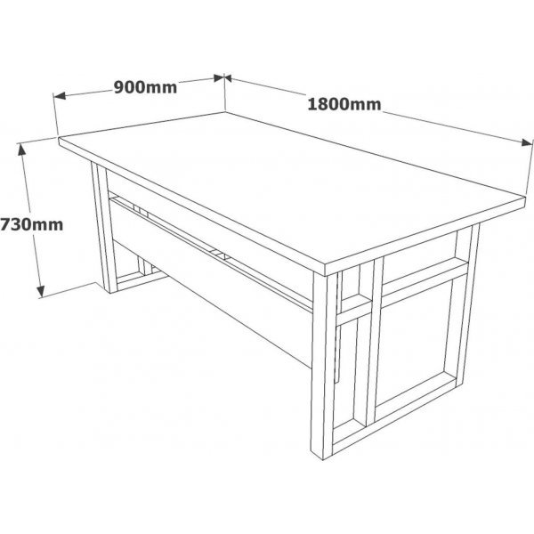Marken kirjoitusp�yt� 180x90 cm - barokki