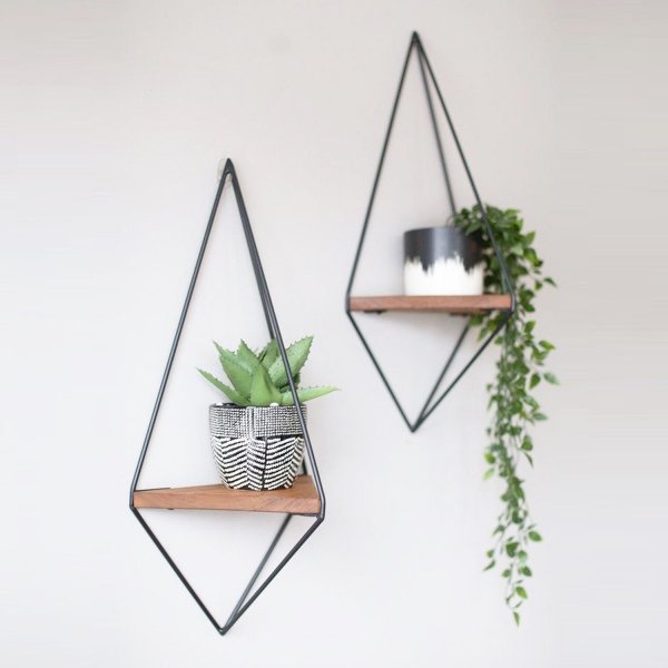 Walter seinähylly 39 - pähkinä/musta Walter seinähylly 39 - pähkinä/musta