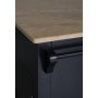 Heritage Kitchen Island marmorilla - Musta runko / vaaleanruskea Emprador-marmori