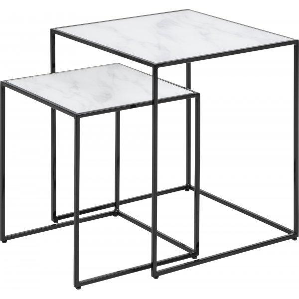 Bolton vedonlyöntipöytä 35x35 | 45x45 cm - Valkoinen Bolton vedonlyöntipöytä 35x35 | 45x45 cm - Valkoinen