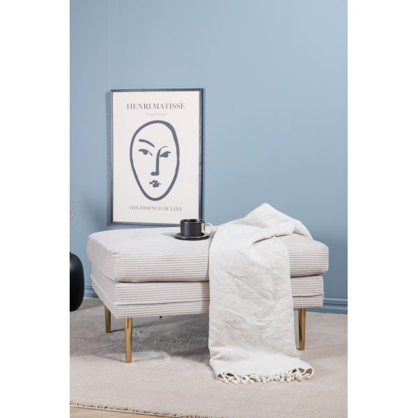 Savanna pouf - beige vakosametti Savanna pouf - beige vakosametti