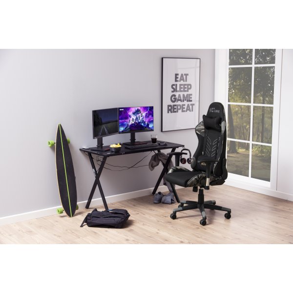 Alpha pelituoli - musta/harmaa Alpha pelituoli - musta/harmaa