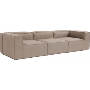 Fora 3-istuttava sohva - ruskea
