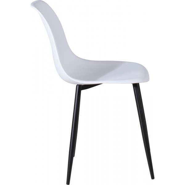 Bridge-ruokailutuoli - Valkoinen muovi