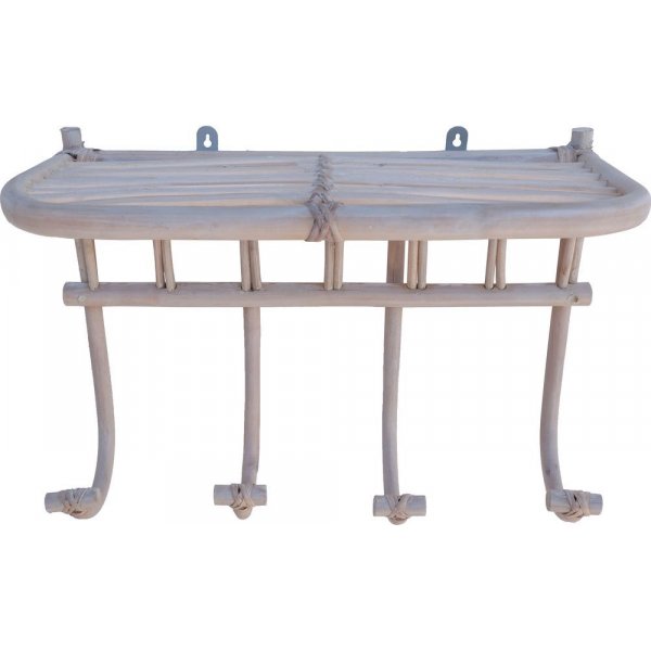 Fammy hattuhylly rottinki - Whitewash Fammy hattuhylly rottinki - Whitewash