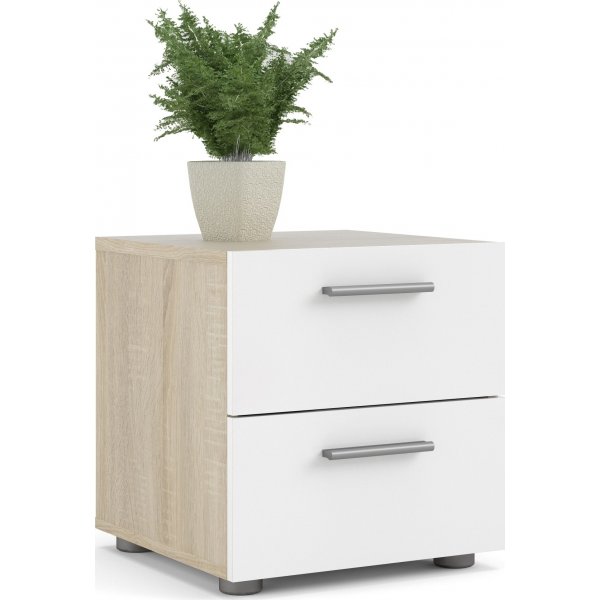 Pepe yöpöytä - tammi/valkoinen Pepe yöpöytä - tammi/valkoinen