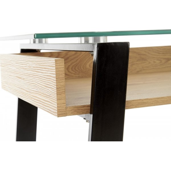 Emma typyt 120 x 60 cm - tammi/musta