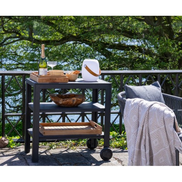 Taormina tarjoiluvaunu - musta