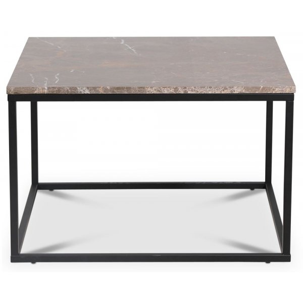 Accent-sohvapöytä 75 - Ruskea marmori / Musta Accent-sohvapöytä 75 - Ruskea marmori / Musta