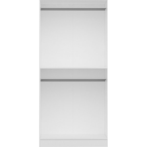 Capeto vaatekaappi 90 cm - Valkoinen Capeto vaatekaappi 90 cm - Valkoinen