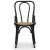 Sintorp ruokailuryhm, pyre ruokapyt 115 cm sis. 4 sarjaa taivutettuja tuoleja - Musta marmori (laminaatti) + Huonekalujen hoitosarja tekstiileille