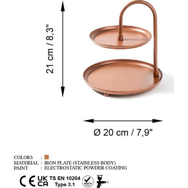 Kormen koriste-astia - kupari Kormen koriste-astia - kupari