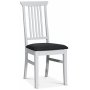 Gs ruokailuryhm: Soikea pyt 160/210 cm sislten 4 Ms tuolia - Valkoinen/harmaa